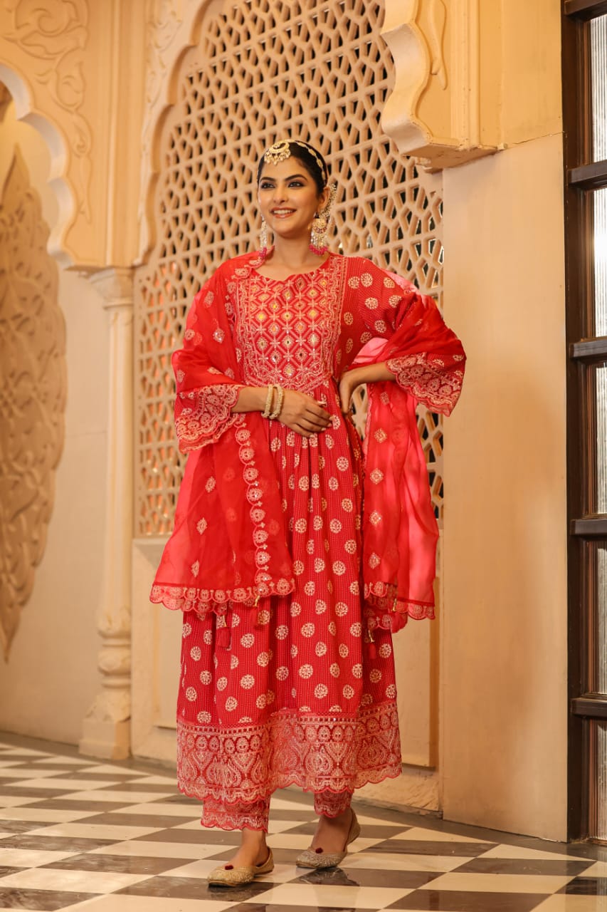 Traditional Beautiful Suit Shudh Desi Fashion